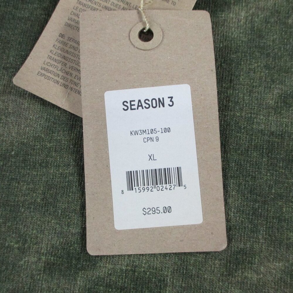 YEEZY Season 3 Camo Shirt Adult XL Green Long Sleeve Oversized Zipper Pocket NWT - Picture 4 of 11